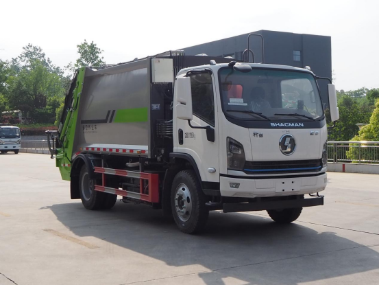陕汽8-9方纯电动压缩式垃圾车